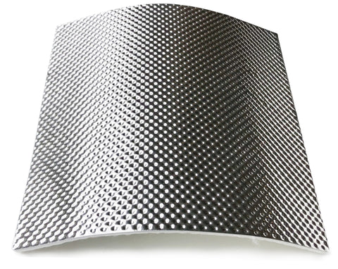 25 x 25 cm | 4 mm | Floor &amp; Tunnel Shield II™ zelfklevend | Hittewerende mat glasvezel met stevige aluminium laag
