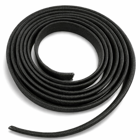 Premium Hittebestendige hoes Zwart tot 550 °C - 10 mm x 2.5m
