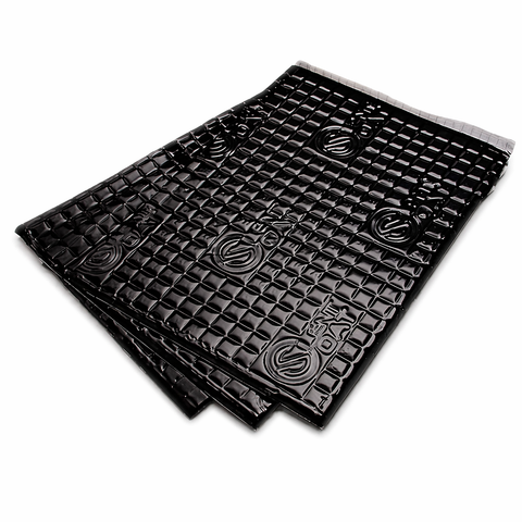 3.75 m² | 2 mm zwart | Silent Coat Bulk pack | Zelfklevende ontdreuning  matten | Anti dreunplaat- 40 vellen