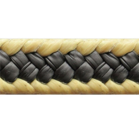 Stopbuspakking – Gegrafitiseerde PTFE met Aramide op de hoeken | Gland packing Arampak AG 360