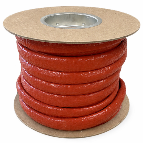 Ø 35 mm x 30m | Hittebestendige silicone isolatiekous  - Rood