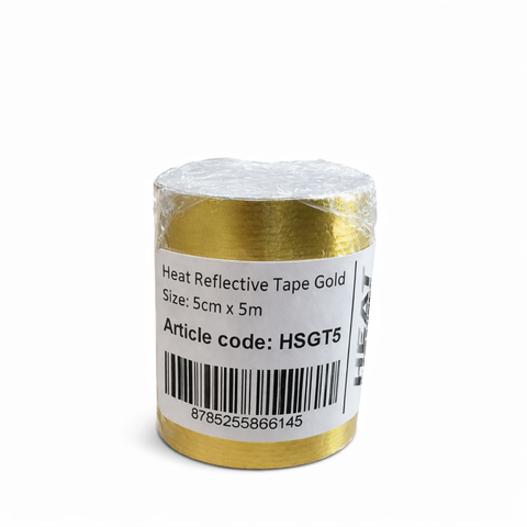 5cm x 5m Hitte reflecterende tape goud tot 400 °C