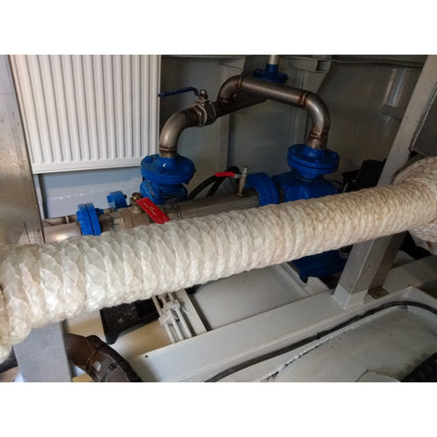 550 °C  | 40mm x 30m Glasvezelkoord hittebestendig tot