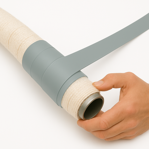 Grijs zelfvulcaniserend siliconen tape - 75 mm x 5 m - Vloeistofdichte beschermlaag