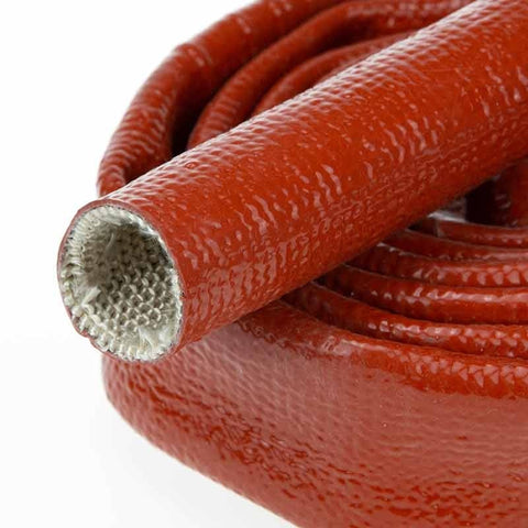 Ø 35 mm x 15m | Hittebestendige silicone isolatiekous  - Rood