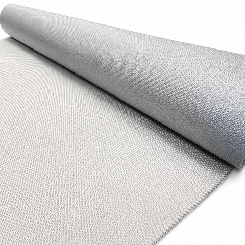 Glasvezeldoek enkelzijdige silicone coating - Grijs – Hittebestendig en Vlamvertragend  - 100 x 150 cm | 0.5 mm
