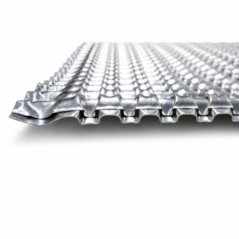 61 x 40 cm Pro Shield - Dubbellaags aluminium hitteschild in extra groot reliëf gewalst