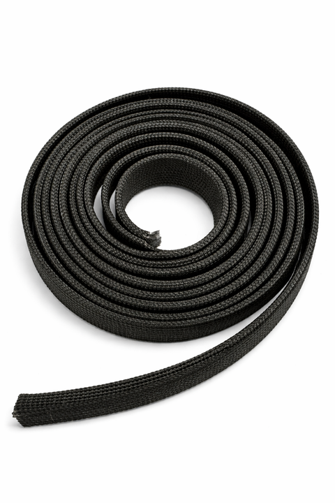 Premium Hittebestendige hoes Zwart tot 550 °C - 15 mm x 2.5m