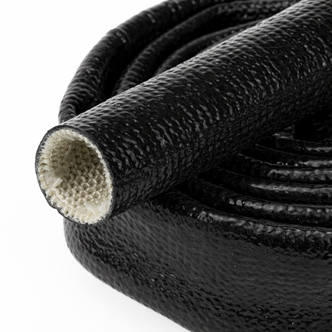Ø 19 mm x 15m | Hittebestendige silicone isolatiekous  - Zwart