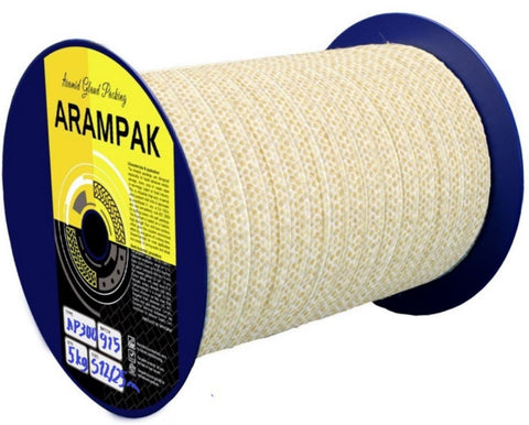 Stopbuspakking – Aramide geïmpregneerd met PTFE | Gland packing Arampak AP 300