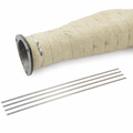 Heat Shieldings 10x RVS tyrap | SS304 | 300mm x 4.6mm | ball lok